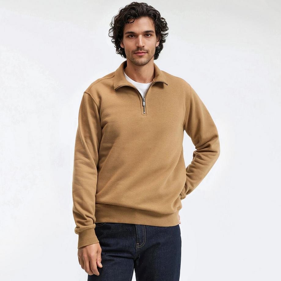 La Redoute Collections Felpa con Zip Corta  