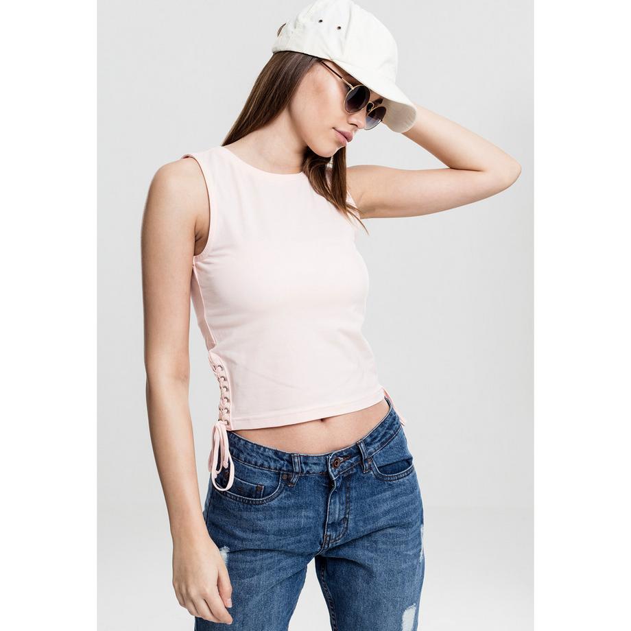 URBAN CLASSICS Lace Up Crop Top  