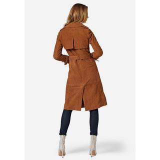 RICANO  Cappotto in pelle per donna Gloria, trench avec col revers 