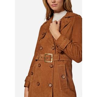 RICANO  Cappotto in pelle per donna Gloria, trench avec col revers 