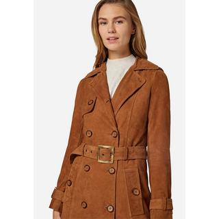 RICANO  Cappotto in pelle per donna Gloria, trench avec col revers 