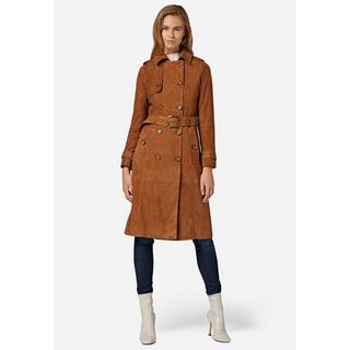 RICANO  Cappotto in pelle per donna Gloria, trench avec col revers 