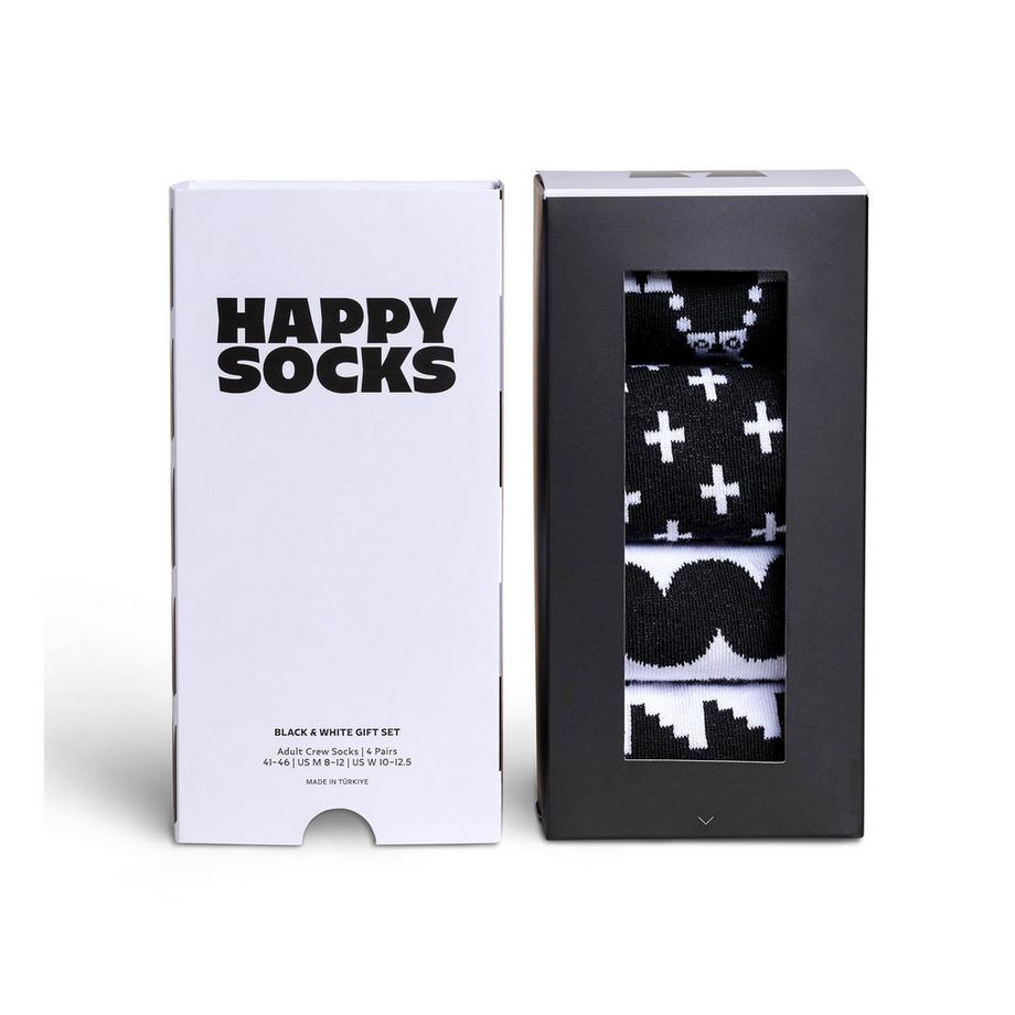 Happy Socks Chaussettes Graphiques Pack de 4  