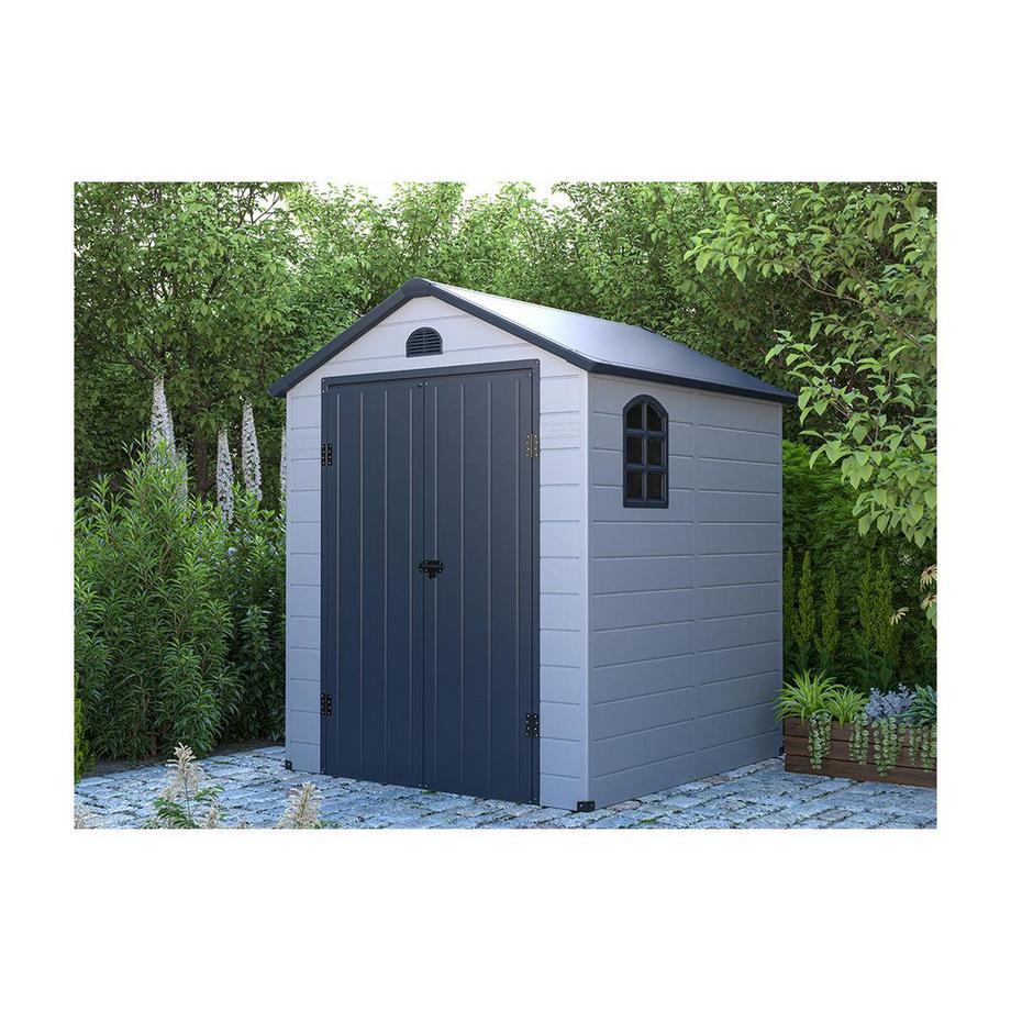 Vente-unique Gerätehaus Gartenhaus - Kunstharz - 3,65 m² - CESIO  