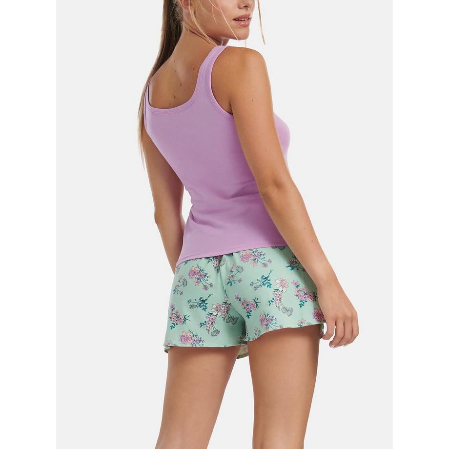 Lisca Posh Pyjama Shorts Tank Top  