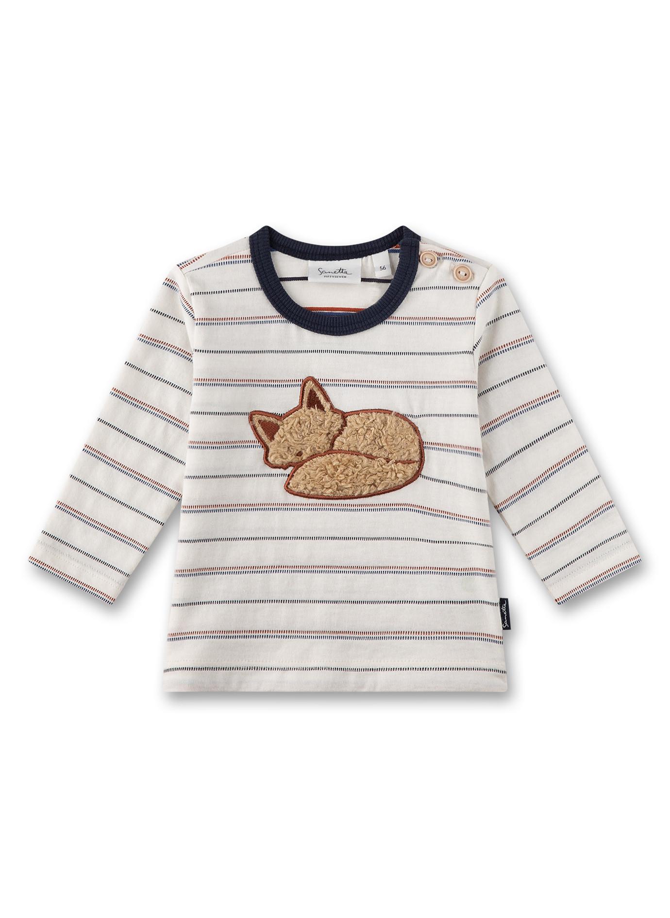 Sanetta Fiftyseven  Baby Jungen Shirt Fuchs Ringel 