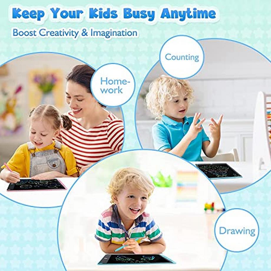 Activity-board  LCD-Schreibtafel Kinder 2er-Pack Magische Tafel, löschbare Kritzeltafel 
