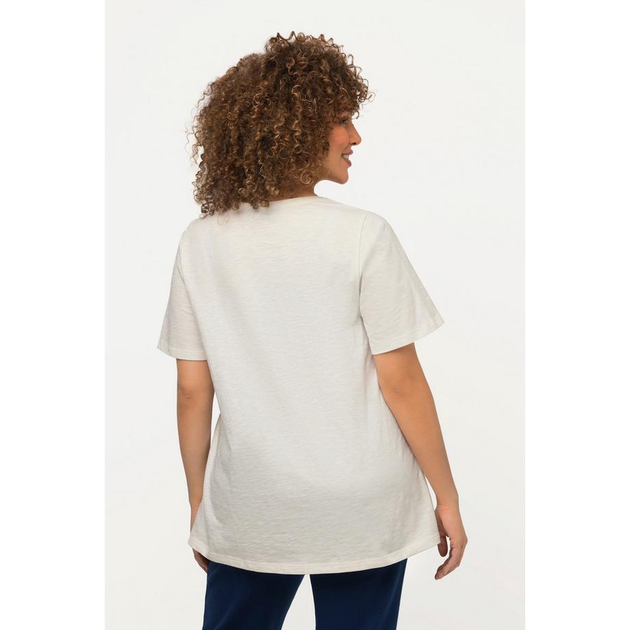 Ulla Popken T-Shirt Mandala Linea A Girocollo Mezza Manica  