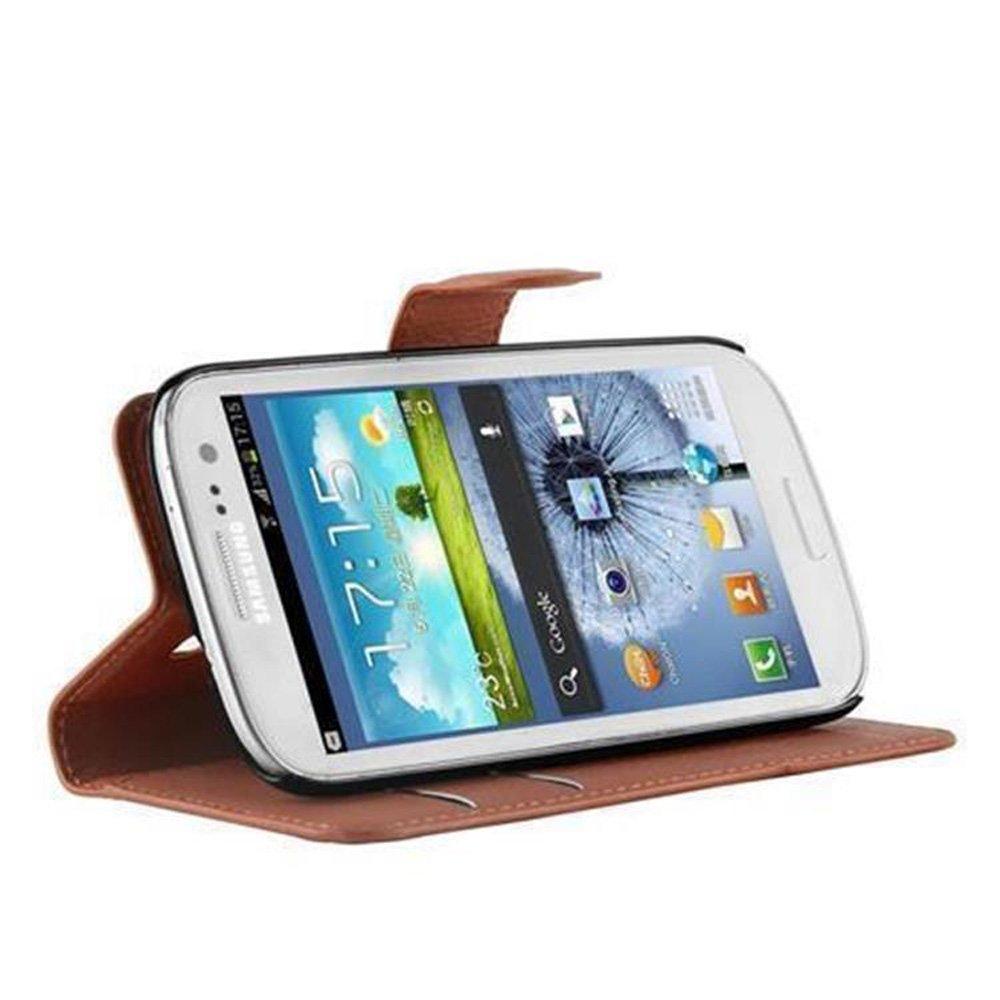 Cadorabo  Housse compatible avec Samsung Galaxy S3 / S3 NEO - Coque de protection avec fermeture magnétique, fonction de support et compartiment pour carte 