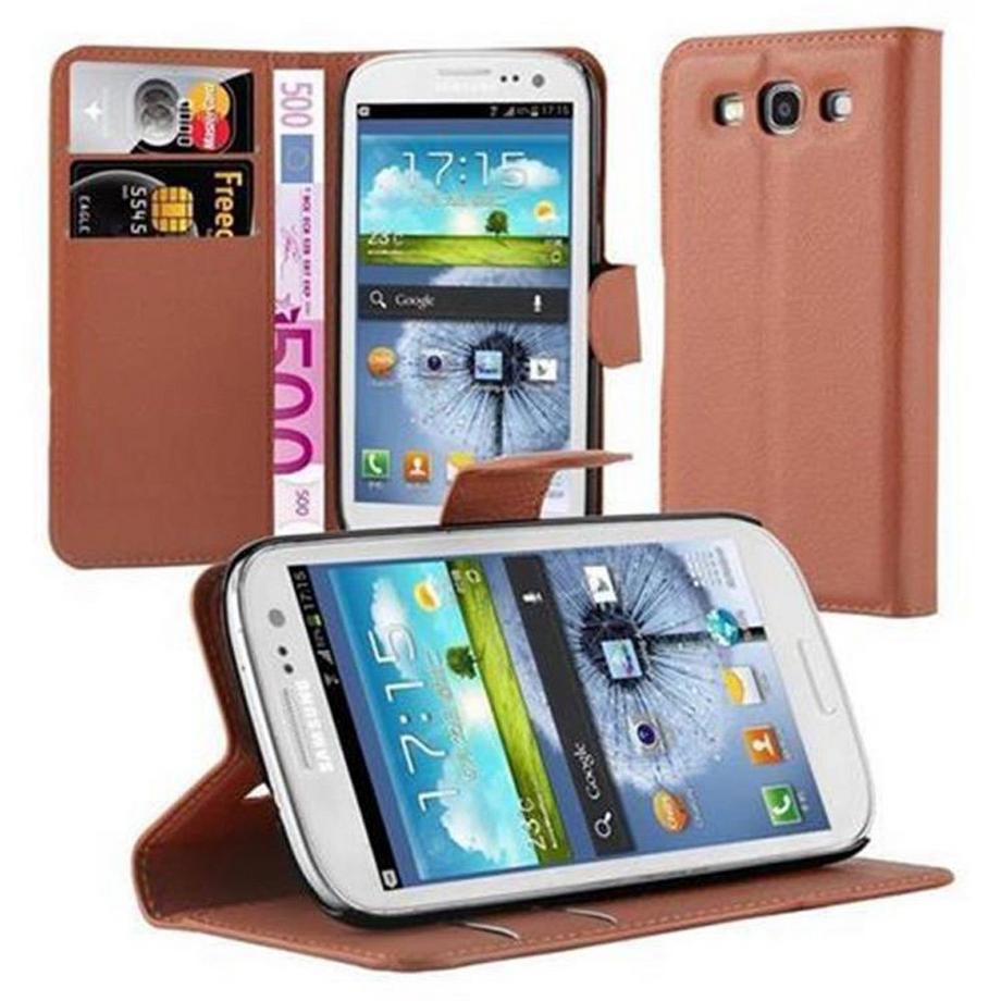 Cadorabo  Hülle für Samsung Galaxy S3 / S3 NEO Standfunktion, Kartenfach 