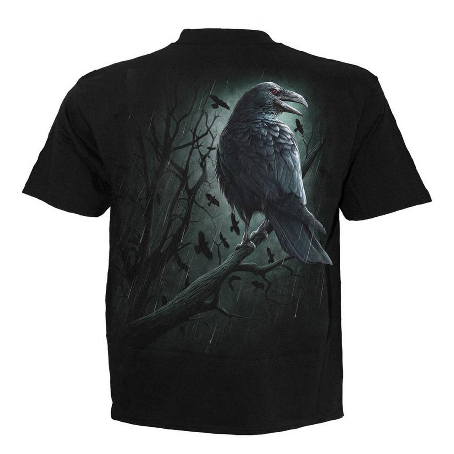 Spiral  Shadow Raven T-Shirt, Rückseitiger Aufdruck 