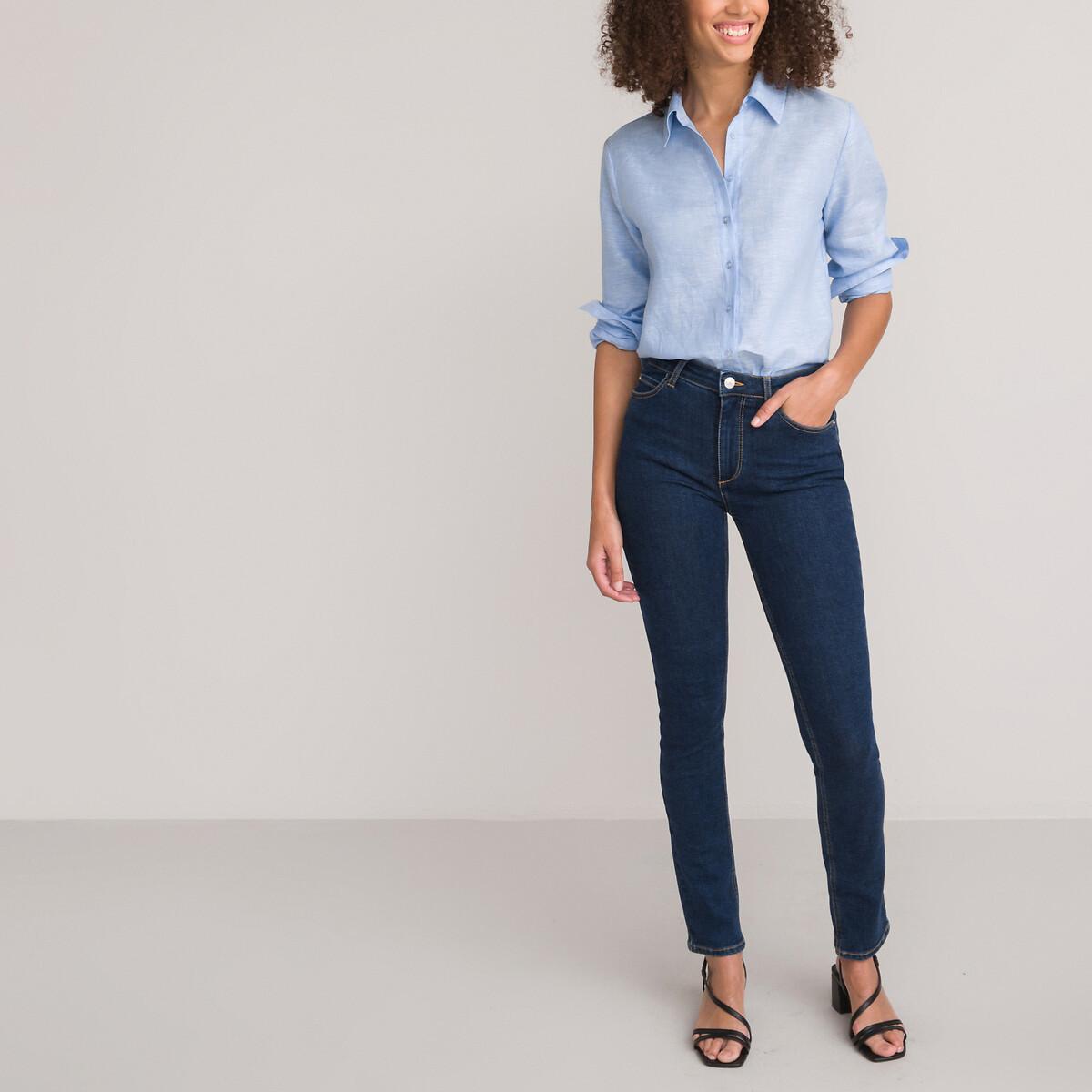 La Redoute Collections Langärmelige Leinenbluse  