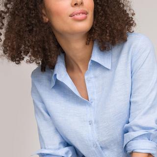 La Redoute Collections Langärmelige Leinenbluse  