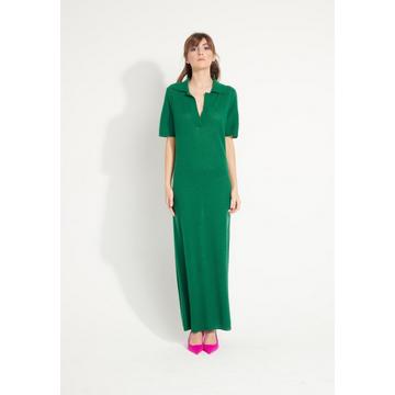 AVA 18 Longue robe col polo - 100% cachemire déjaugé