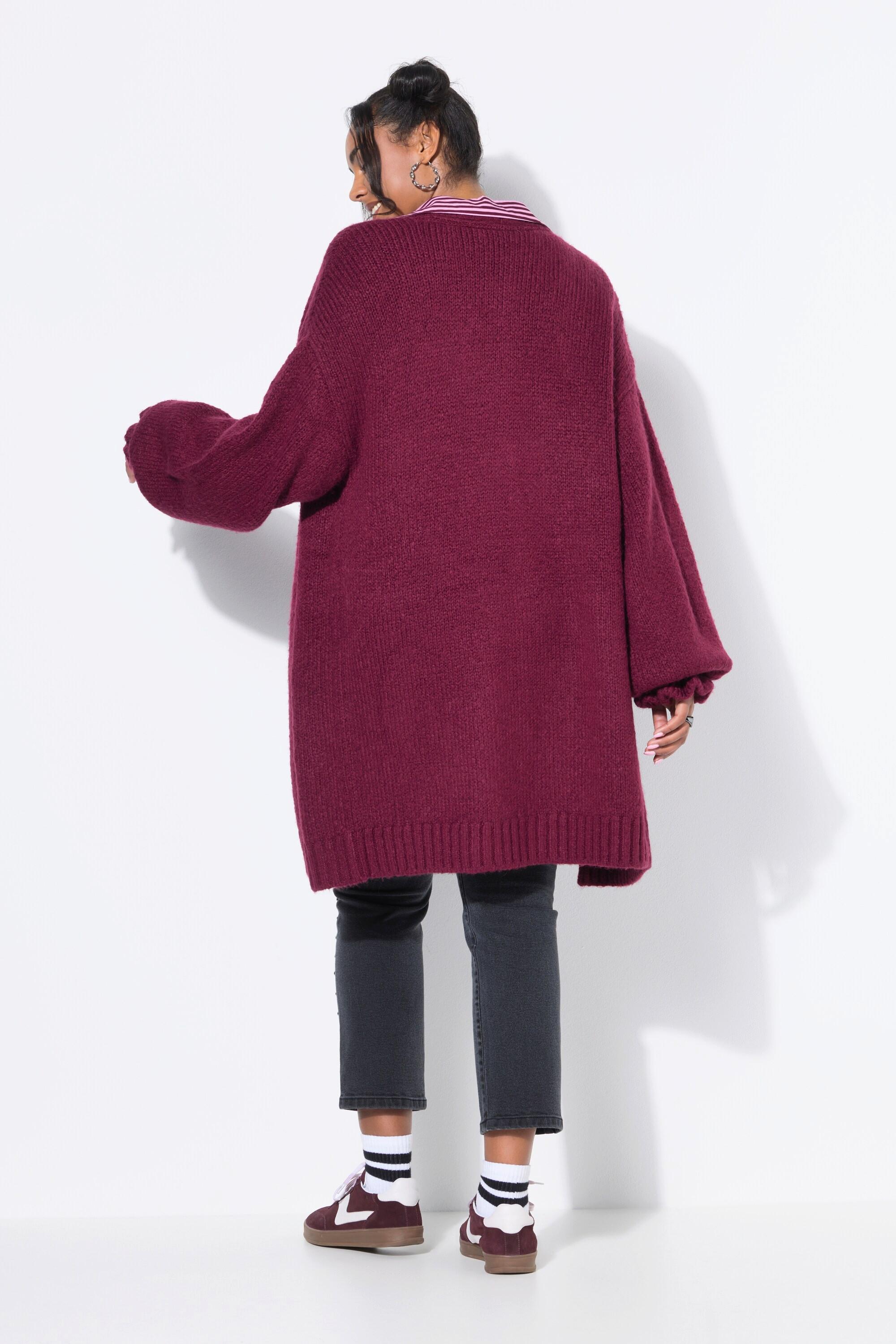 Studio Untold Cardigan Long Oversize Manches Ruchées  