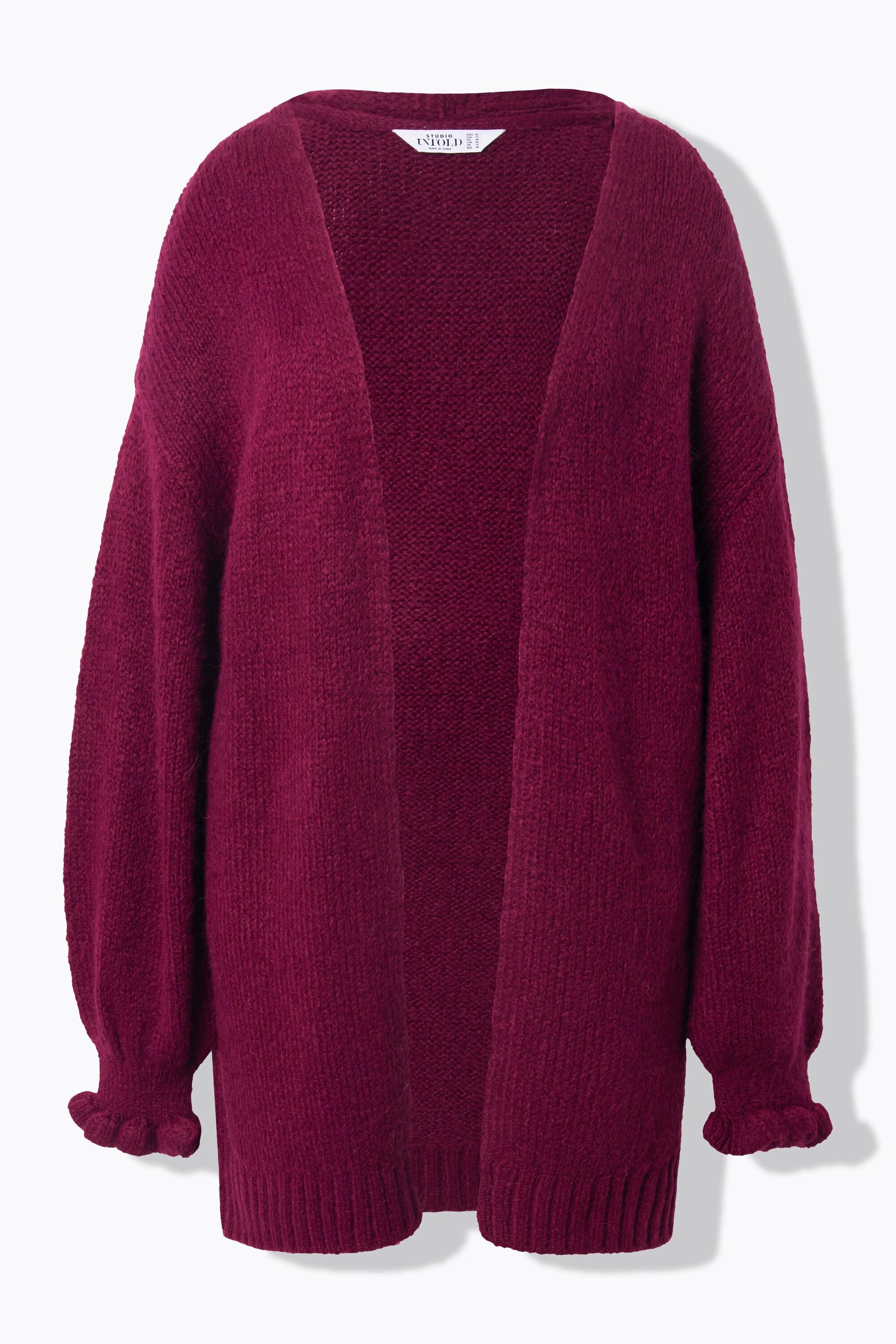 Studio Untold Cardigan Long Oversize Manches Ruchées  