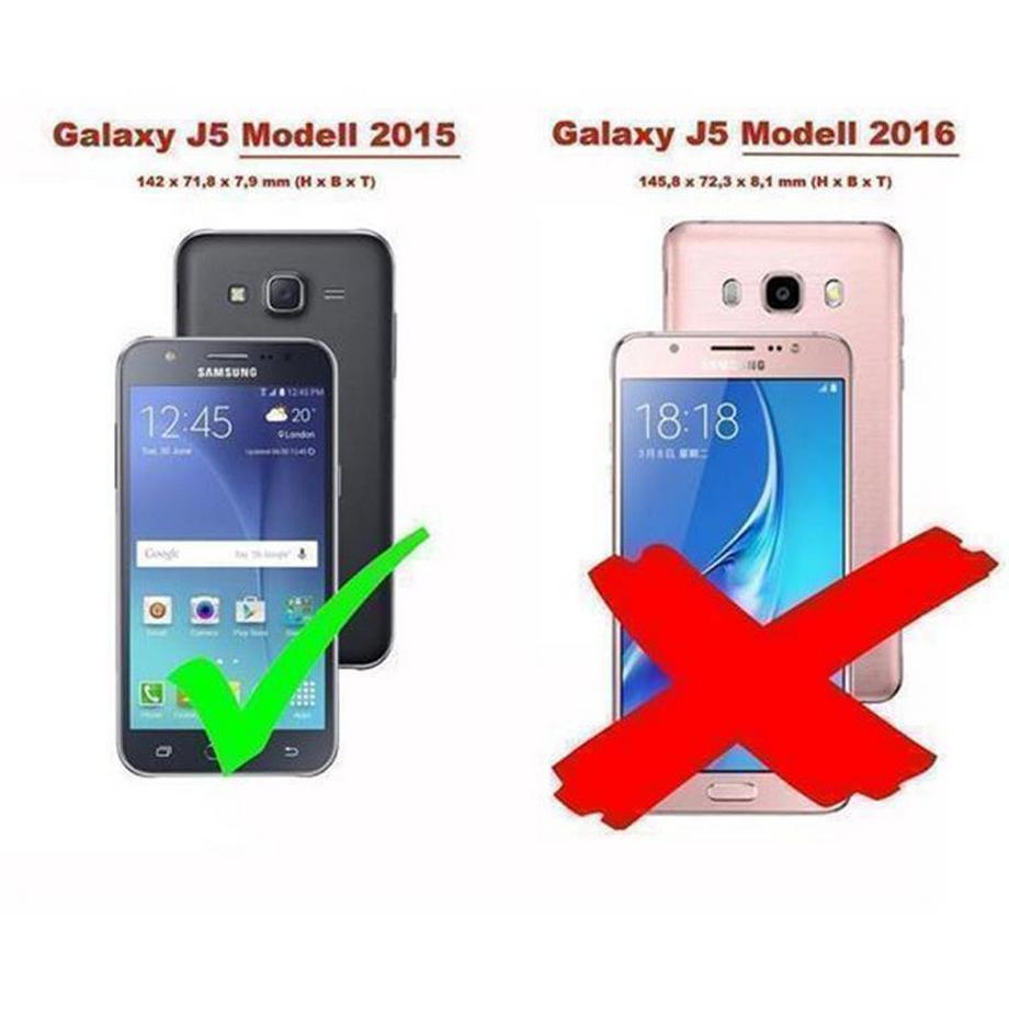 Cadorabo  Hülle für Samsung Galaxy J5 2015 Standfunktion, Kartenfach 