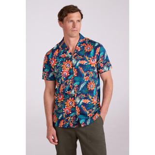 Mountain Warehouse Palmblatt bedrucktes Kurzarm Button Down Hemd  