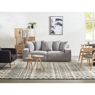 Beliani 3 Sitzer Sofa aus Cord Modern VISKAN  