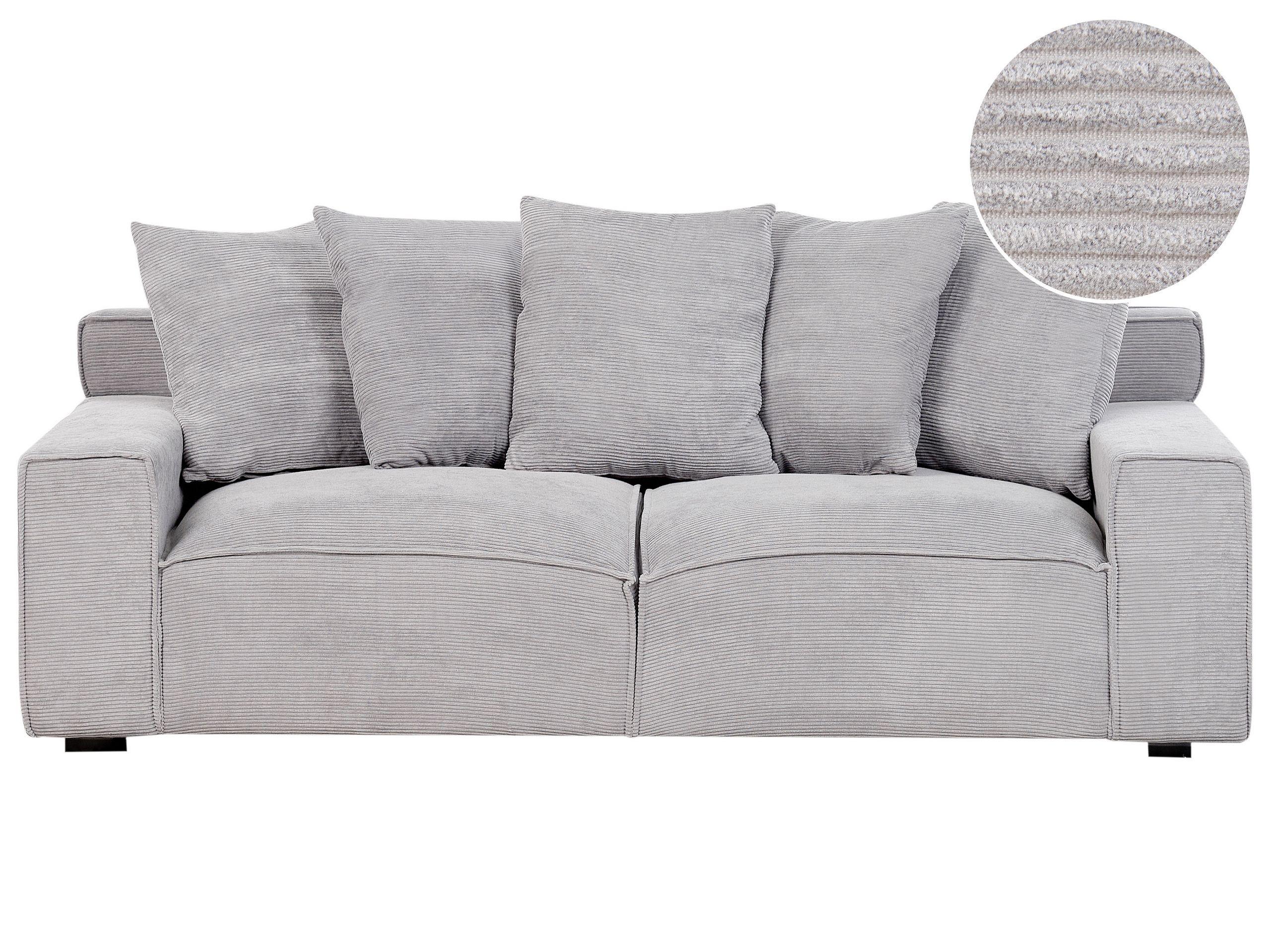 Beliani 3 Sitzer Sofa aus Cord Modern VISKAN  