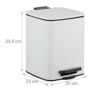 Northix Pattumiera quadrata a pedale con sacchetti  