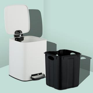 Northix Pattumiera quadrata a pedale con sacchetti  