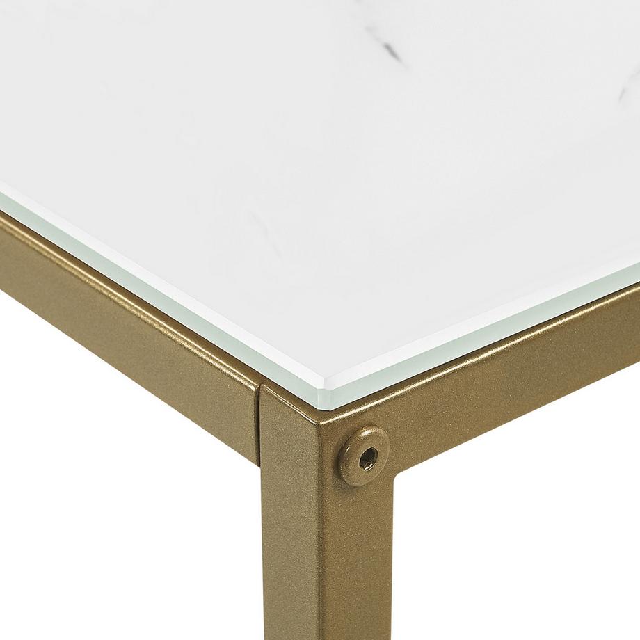 Beliani Konsolentisch aus Sicherheitsglas  DELANO  