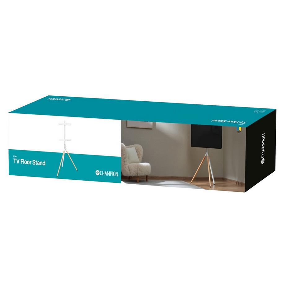 Champion  Supporto TV da terra Gambe in legno 