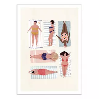Wall Editions  Art-Poster - Beach goddess - Maja Tomljanovic - 50 x 70 cm 