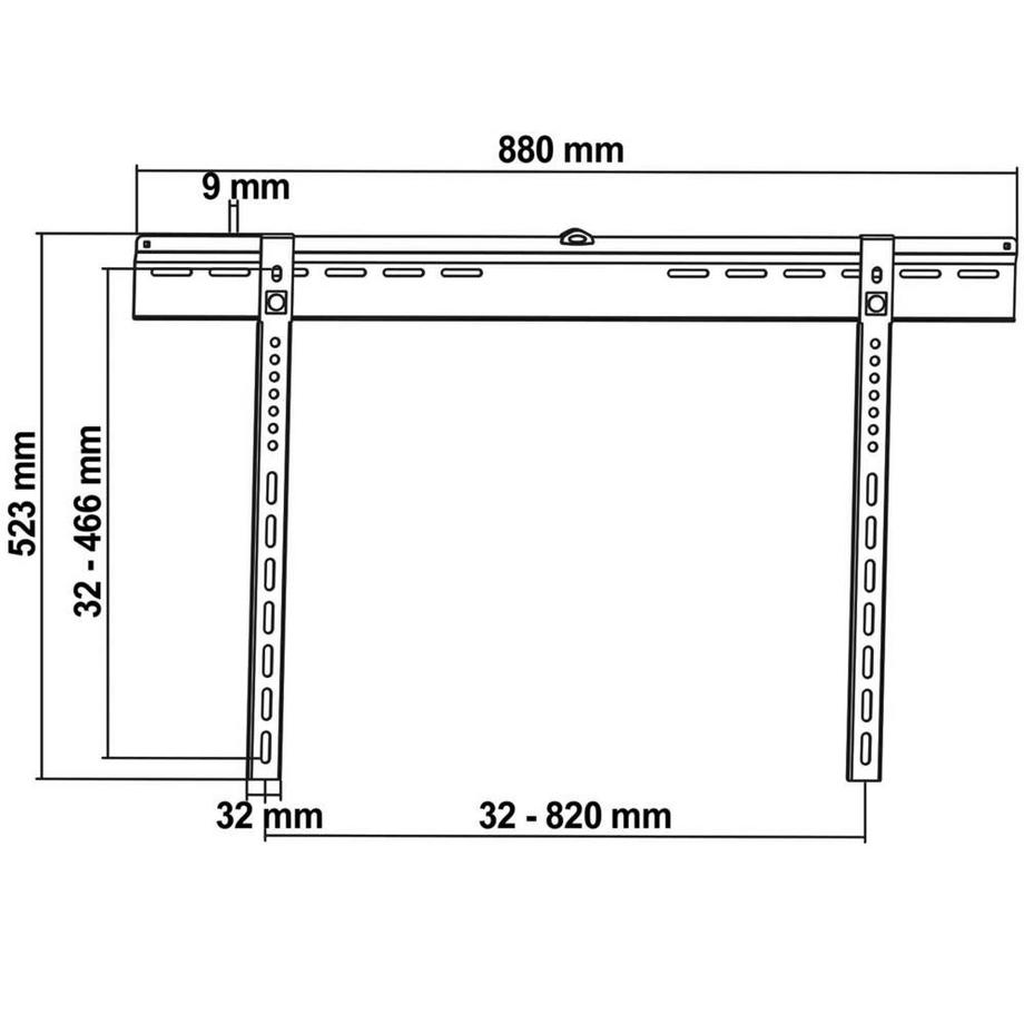 My Wall  Ultra Schmaler Wandhalter für LCD Bildschirme 37“ - 70“ (94 - 178 cm), Belastung bis 65 kg 