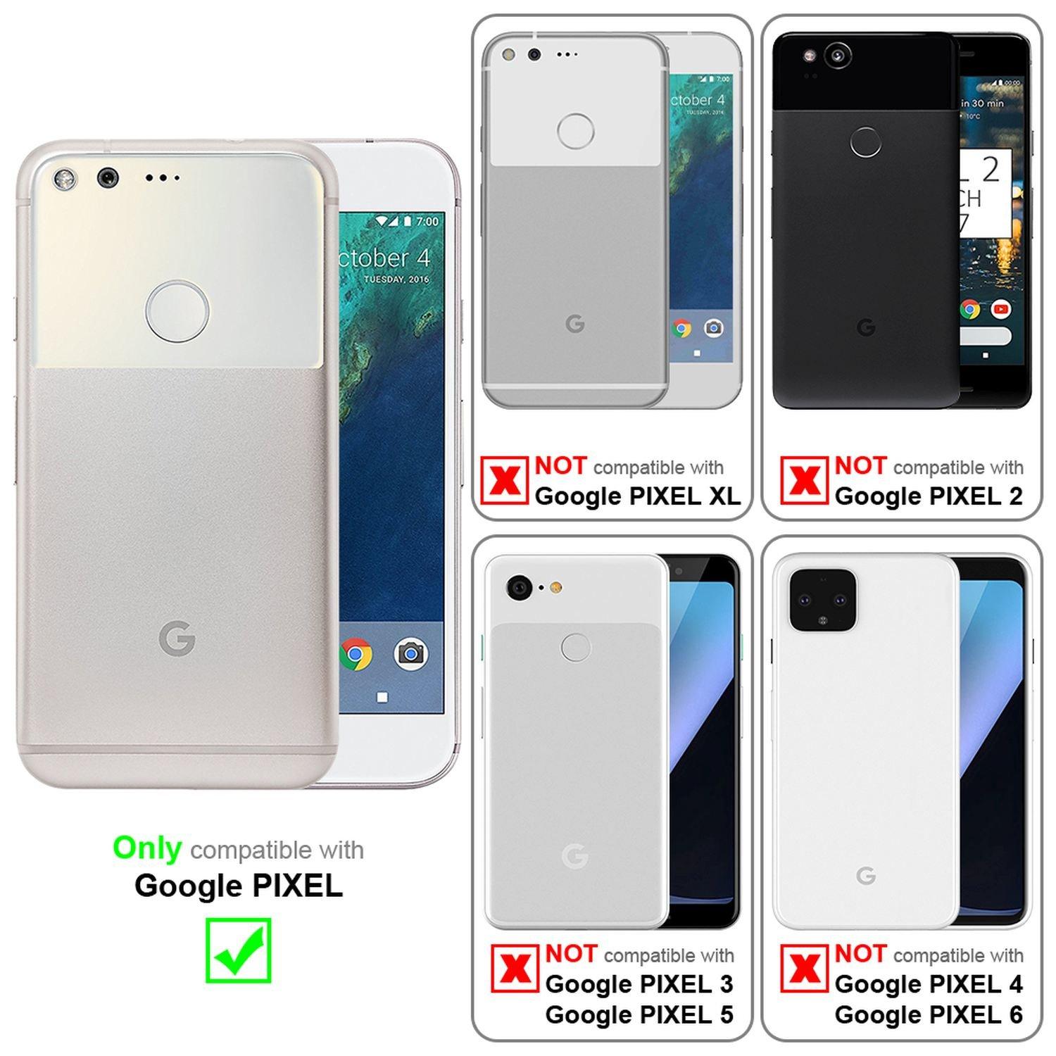 Cadorabo  Housse compatible avec Google PIXEL - Coque de protection avec fermeture magnétique, fonction de support et compartiment pour carte 