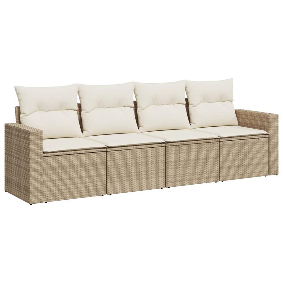 set divano da giardino Polirattan