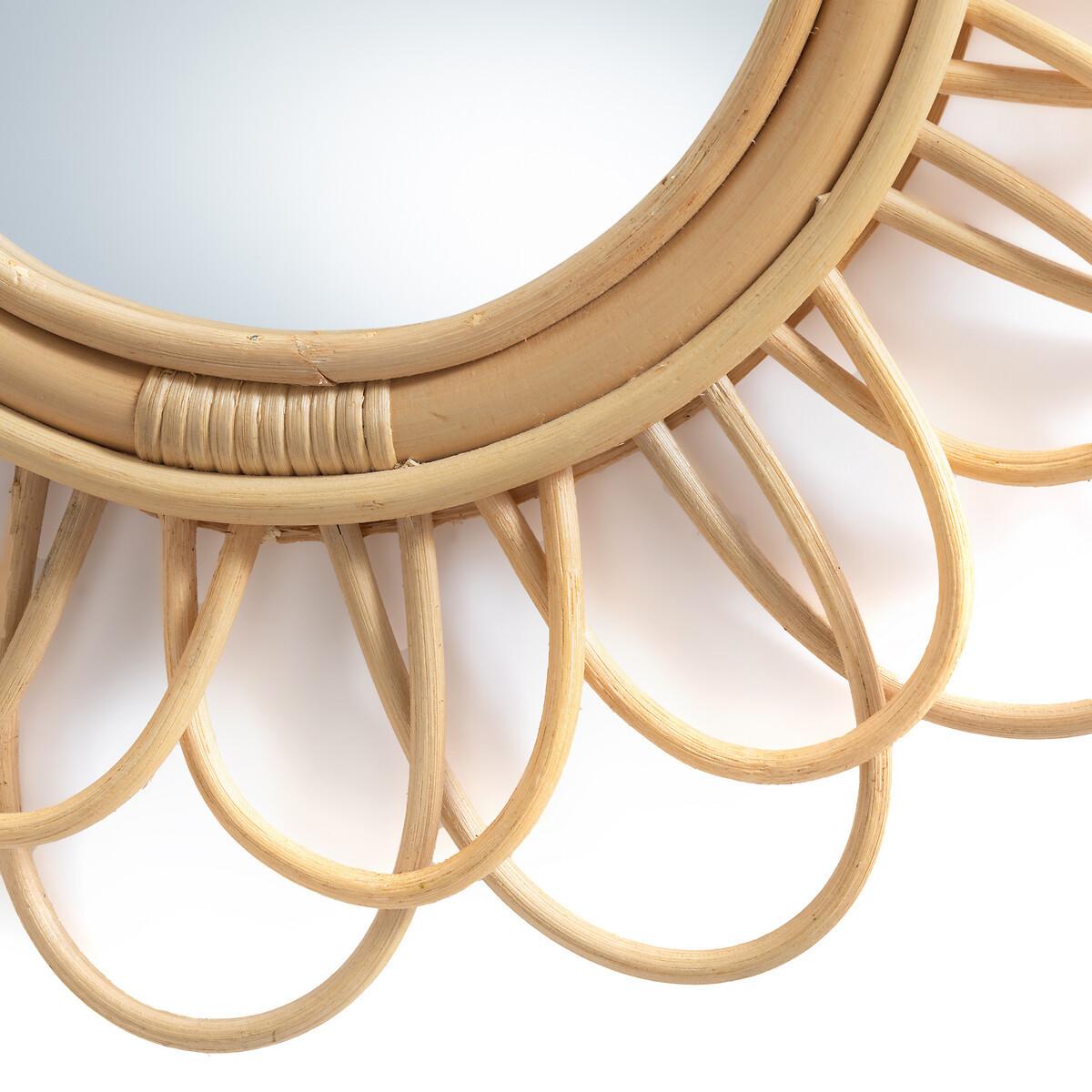 La Redoute Intérieurs Rattanspiegel in Blütenform Ø45 cm Nogu  
