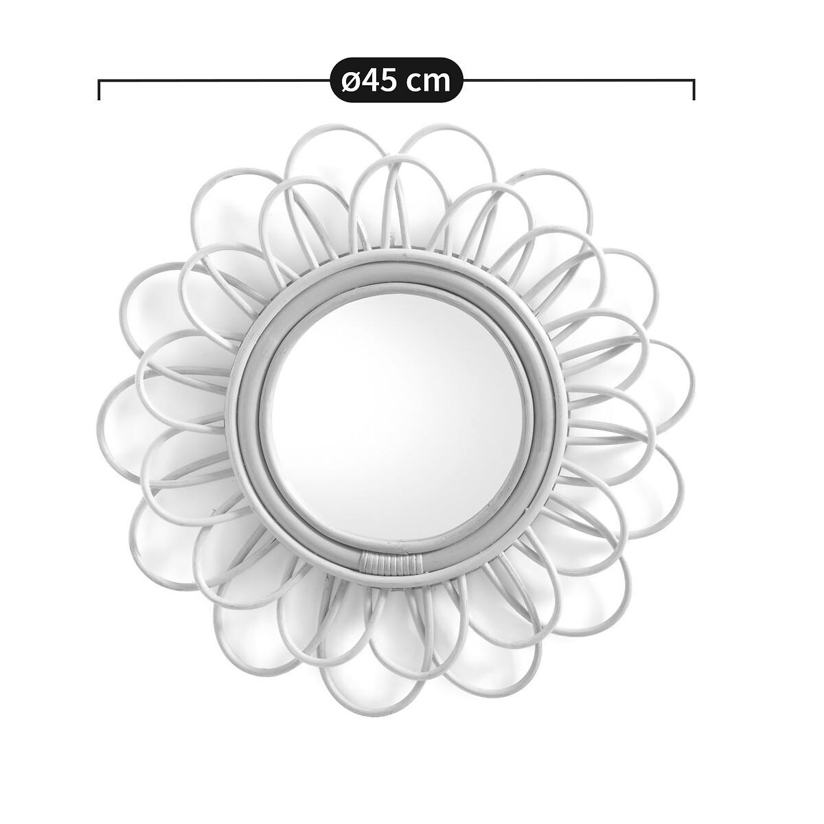 La Redoute Intérieurs Rattanspiegel in Blütenform Ø45 cm Nogu  