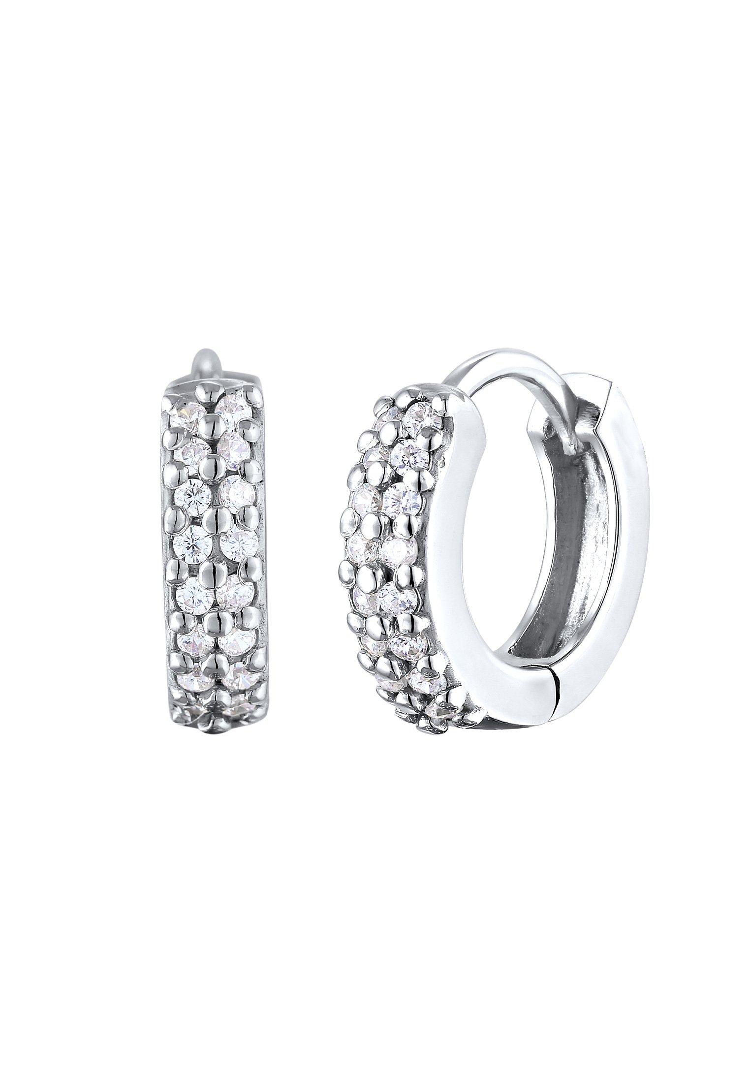 Elli  Ohrringe Creolen Funkelnd Zirkonia 