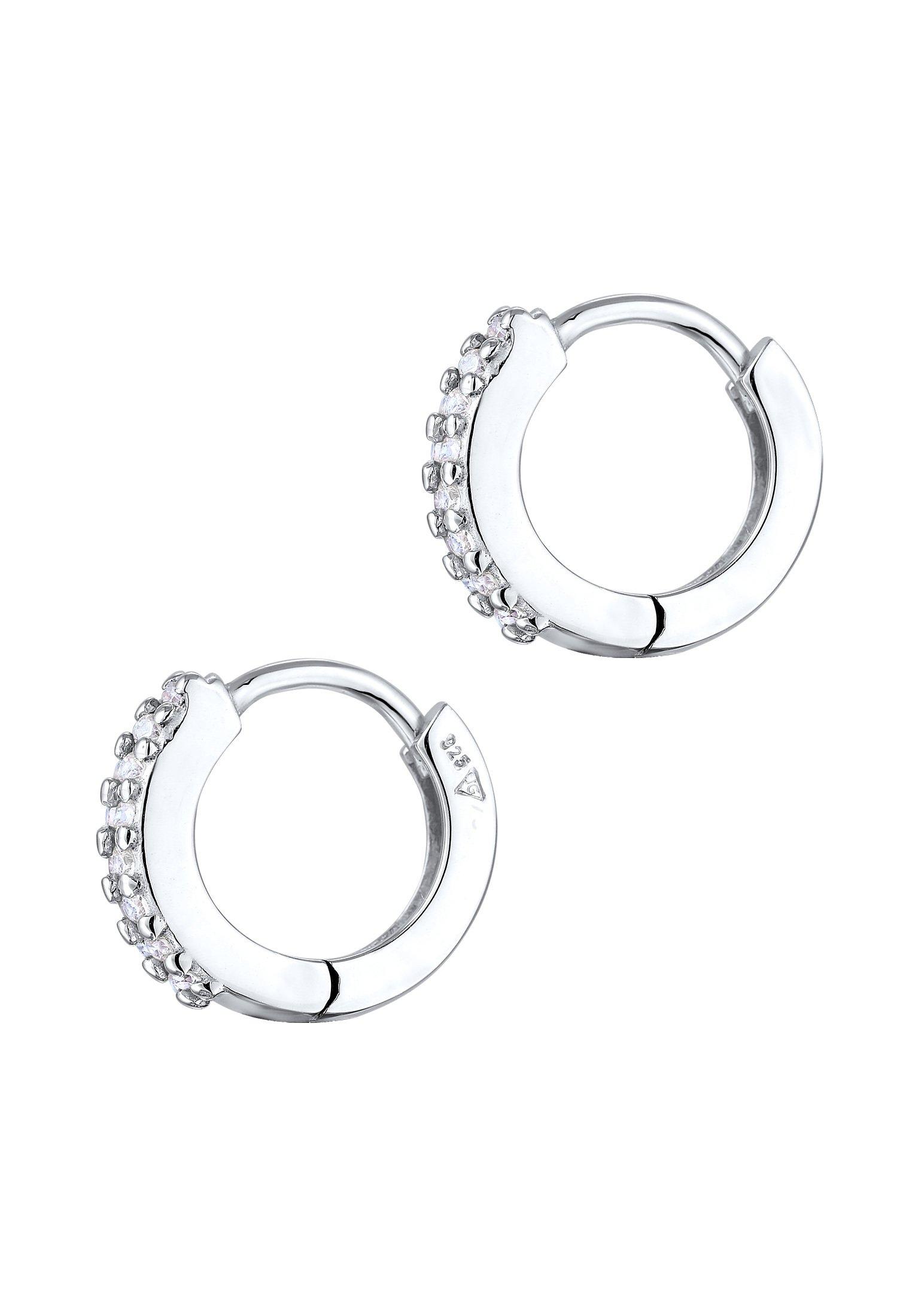 Elli  Ohrringe Creolen Funkelnd Zirkonia 