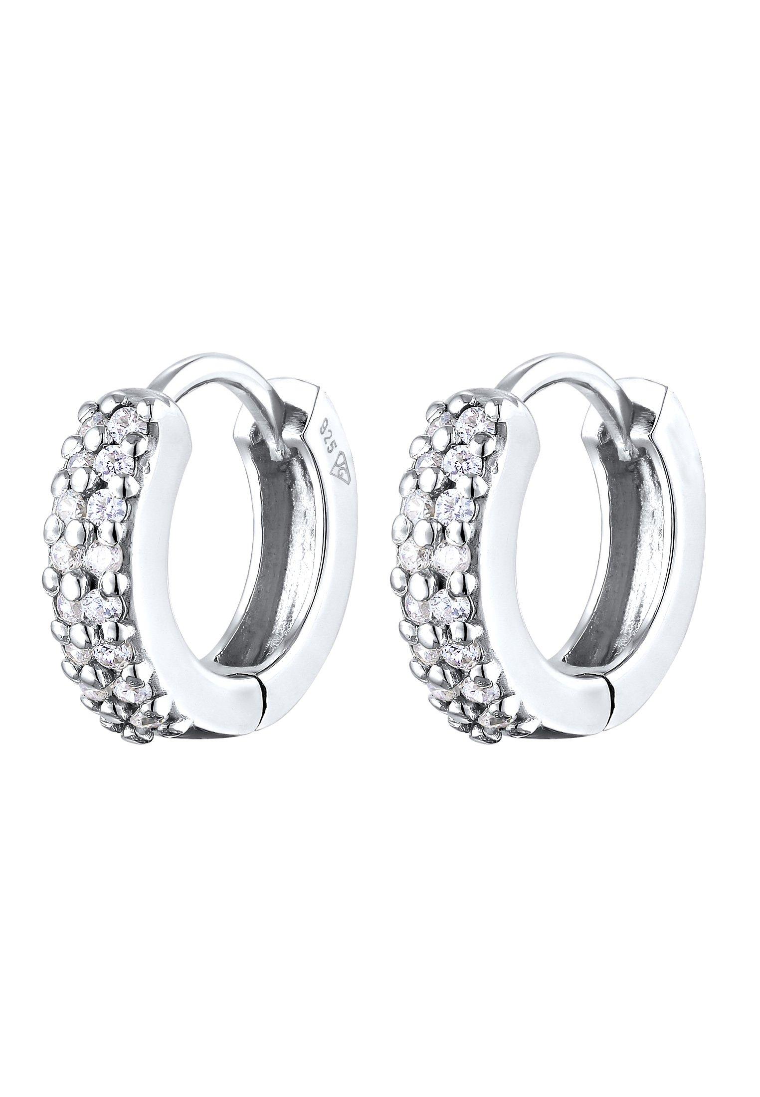 Elli  Ohrringe Creolen Funkelnd Zirkonia 