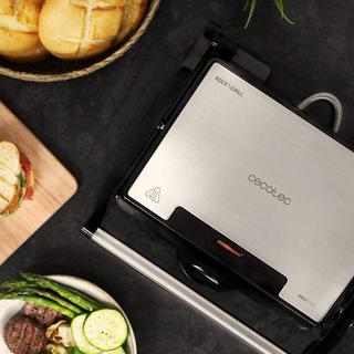 eStore Sandwichgrill aus Edelstahl - 1500 W  