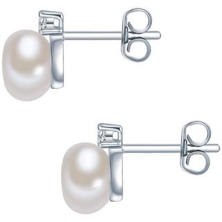 Valero Pearls  Femme Puce d'oreille en perle 