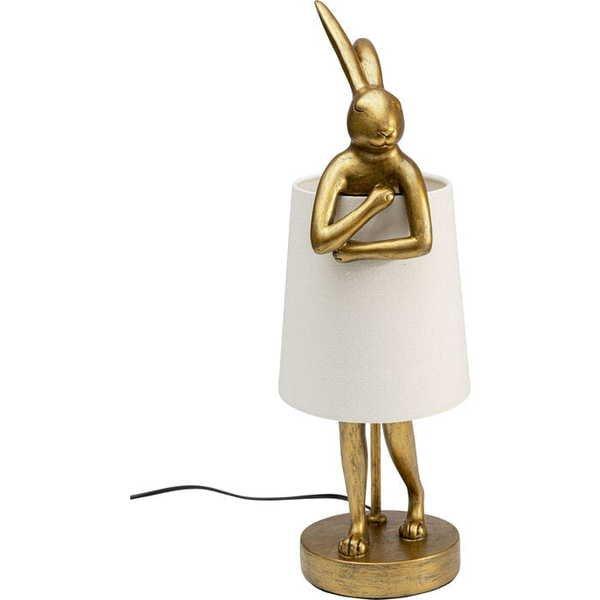 KARE Design Lampada da tavolo Animal Rabbit bianca 50  