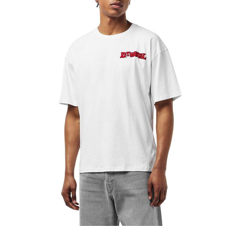 DIESEL Boxy Graffiti Logo T-Shirt  