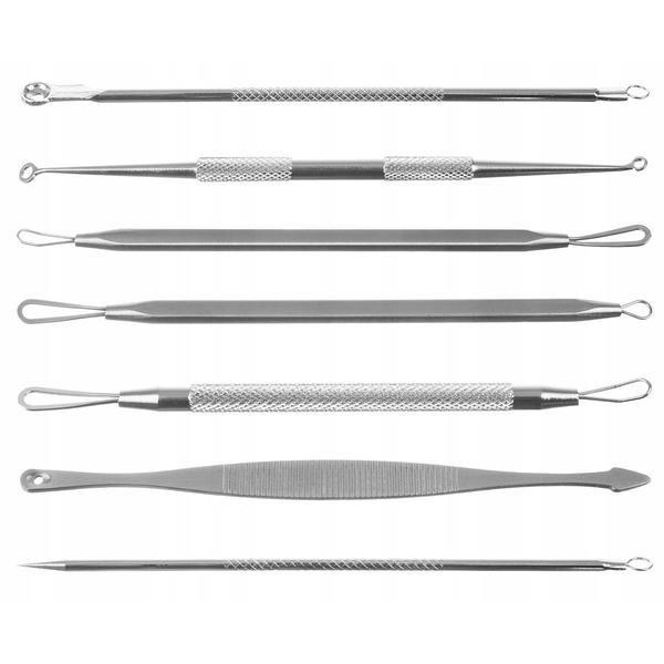 B2X  Mitesser-Extraktoren - Set mit 7 doppelseitigen Werkzeugen 