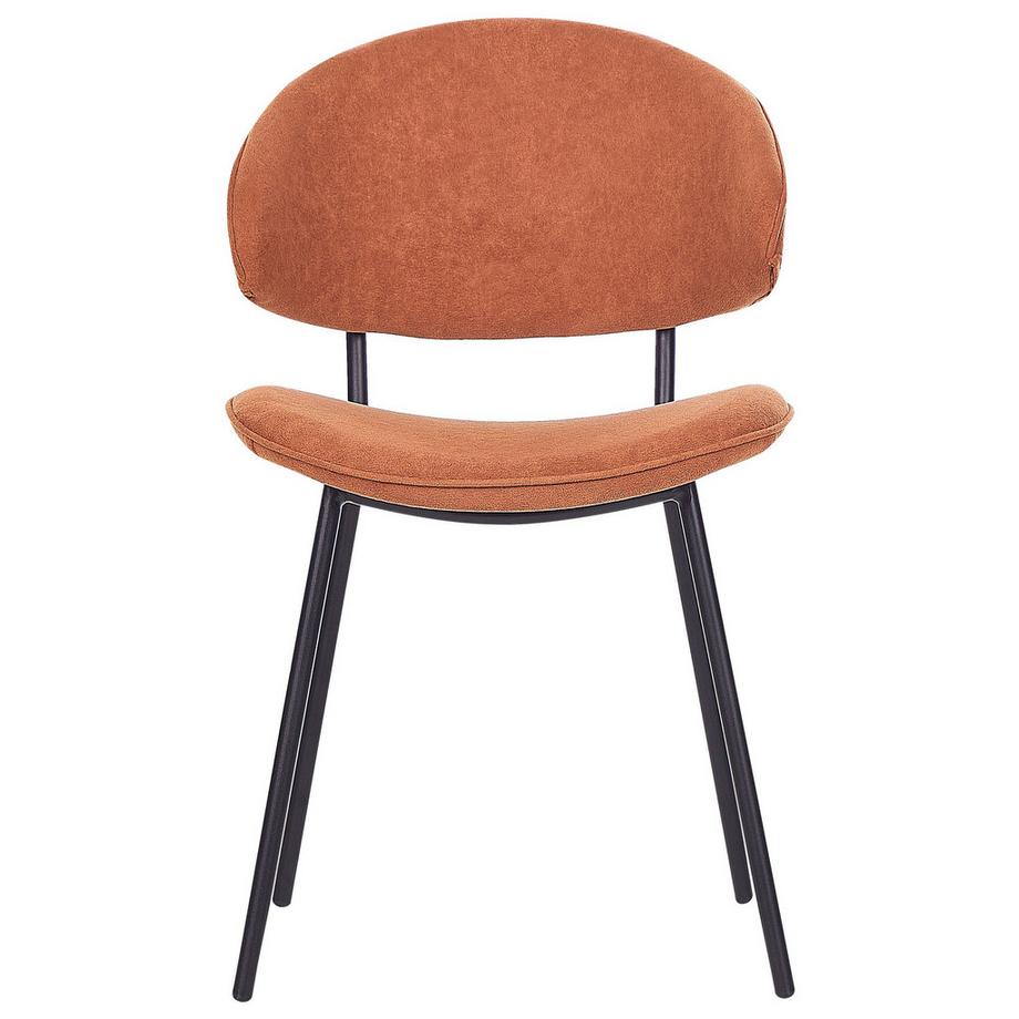 Beliani Esszimmerstuhl 2er Set aus Stoff Modern KIANA  