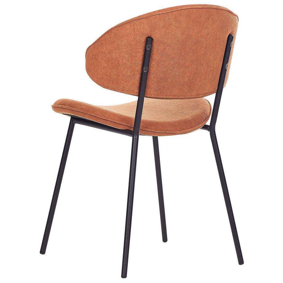 Beliani Esszimmerstuhl 2er Set aus Stoff Modern KIANA  