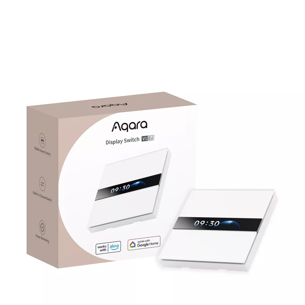 Aqara - Interrupteur d'affichage intelligent V1 EU, Blanc