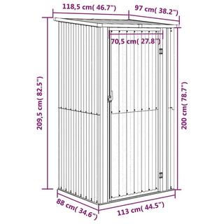 VidaXL Abri de jardin acier  