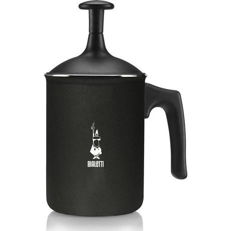 BIALETTI Milchschäumer Tuttocrema 3 Tassen, Schwarz  