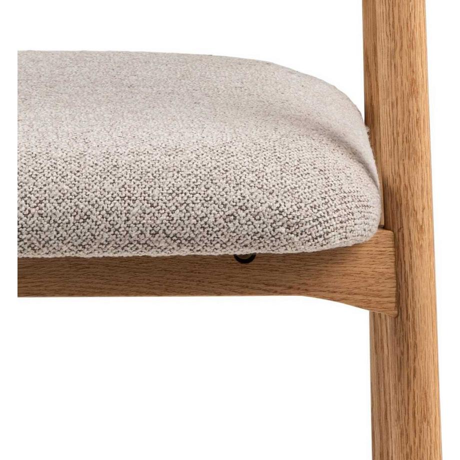 mutoni Chaise avec accoudoirs Lando beige (1 pièce)  