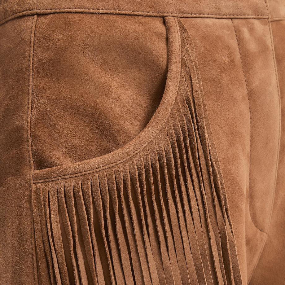 La Redoute Collections Short in pelle scamosciata di capra  