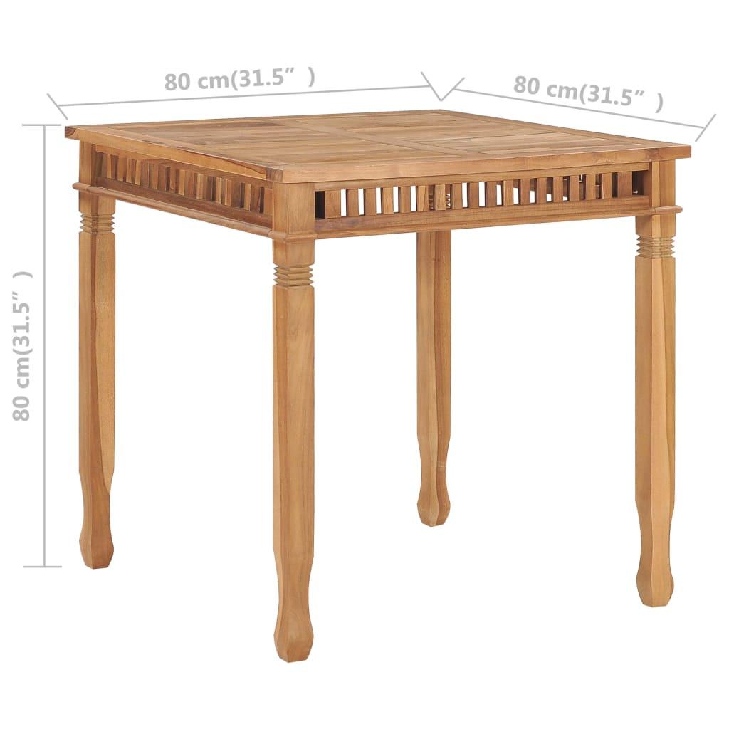 VidaXL Table à manger teck  